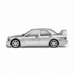 Mercedes Benz 190E Evolution 2 1990 Solido Escala 1/18 Plateado Metal - Imagen 5