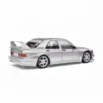 Mercedes Benz 190E Evolution 2 1990 Solido Escala 1/18 Plateado Metal - Imagen 6