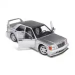 Mercedes Benz 190E Evolution 2 1990 Solido Escala 1/18 Plateado Metal - Imagen 2
