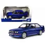 BMW E30 M3 1990 Solido Escala 1/18 Azul Metal - Imagen 9