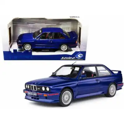 BMW 1990 E30 M3 Coupe Azul Solido Escala 1/18