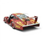Porsche 935 Mobydick 1981 DRM Momo Solido Escala 1/18 Rojo Metal - Imagen 6