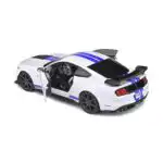 Ford Mustang Shelby GT500 2020 Solido Escala 1/18 Blanco Metal - Imagen 6
