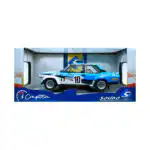 FIAT Abarth 131 1980 Monte Carlo Rallye Solido Escala 1/18 Azul Metal - Imagen 7