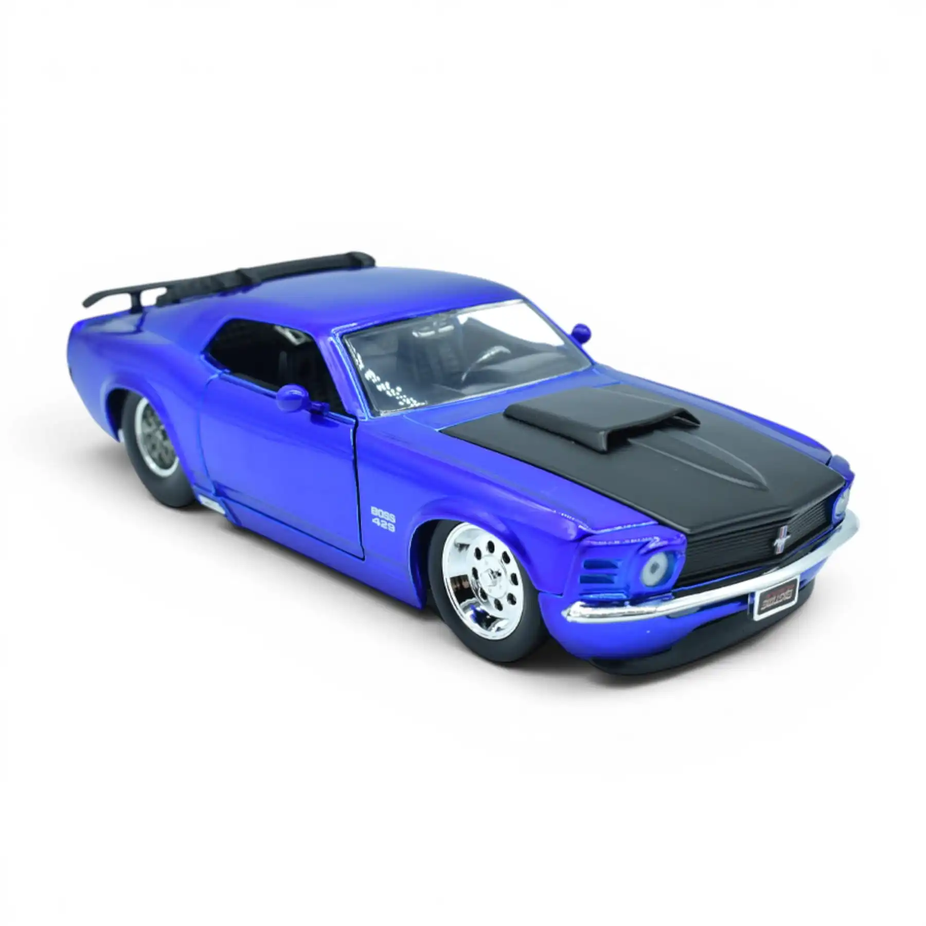 31647Ford06 Ford Mustang Boss 429 1970 Big Time Azul Jada Escala 1/24