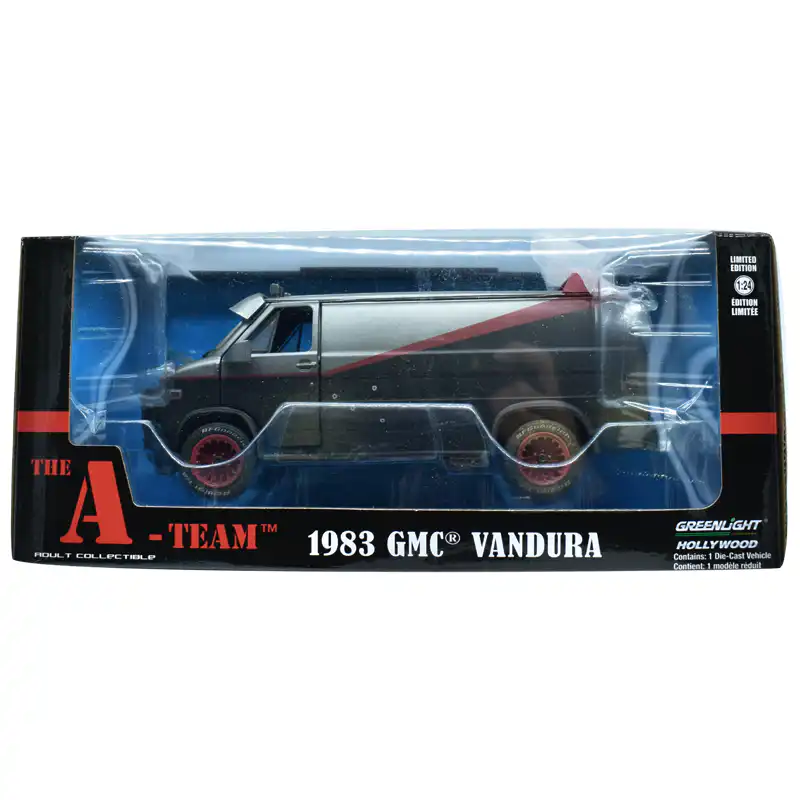 84112GMC GMC Vandura 1983 A Team Abandonada Greenlight 1/24