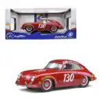 Porsche 356 Pre A 1953 James Dean Little Bastard Solido Escala 1/18 Rojo Metal - Imagen 10