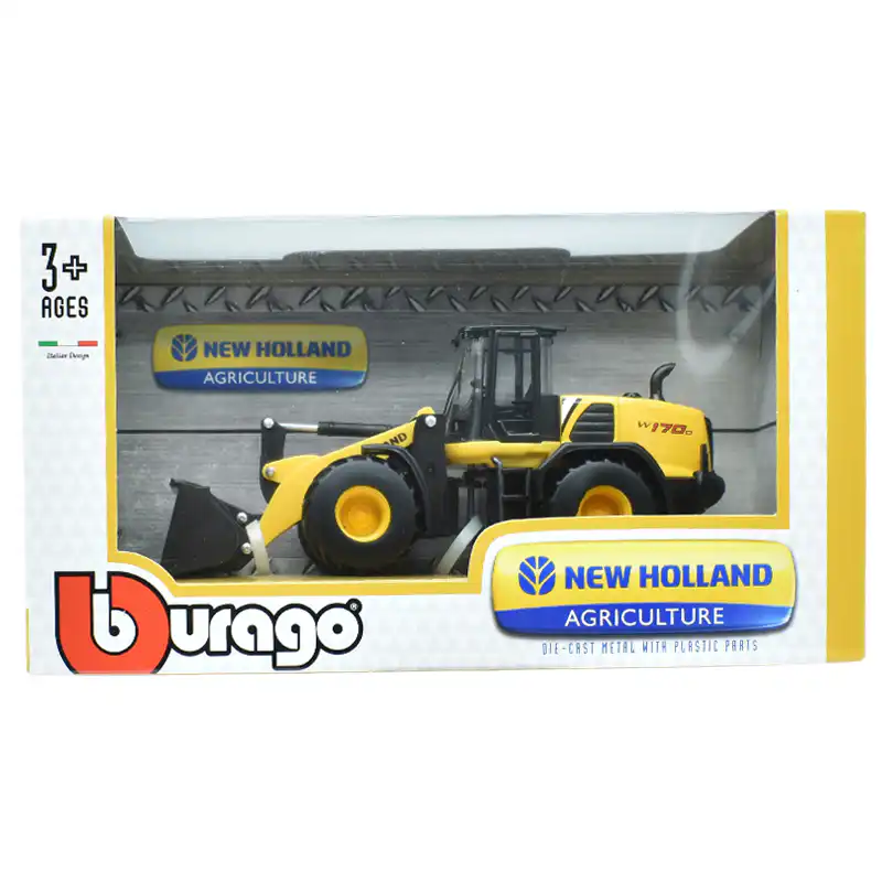 1832085new New Holland W170D Wheel Loader Agricultor Maquinaria Burago 1/50
