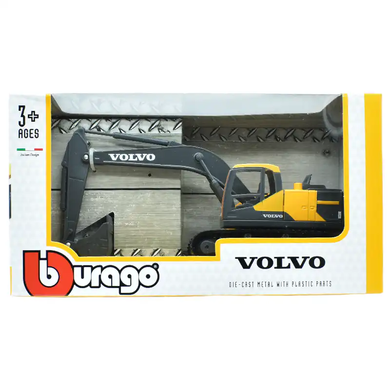 1832086Chango Excavadora Volvo EC220E Maquinaria Burago Escala 1/50
