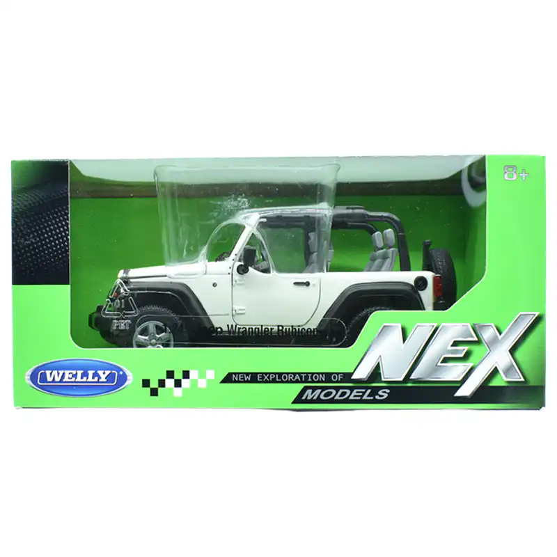 Jeep Wrangler Rubicon 2007 Blanco Welly NEX Escala 1/24