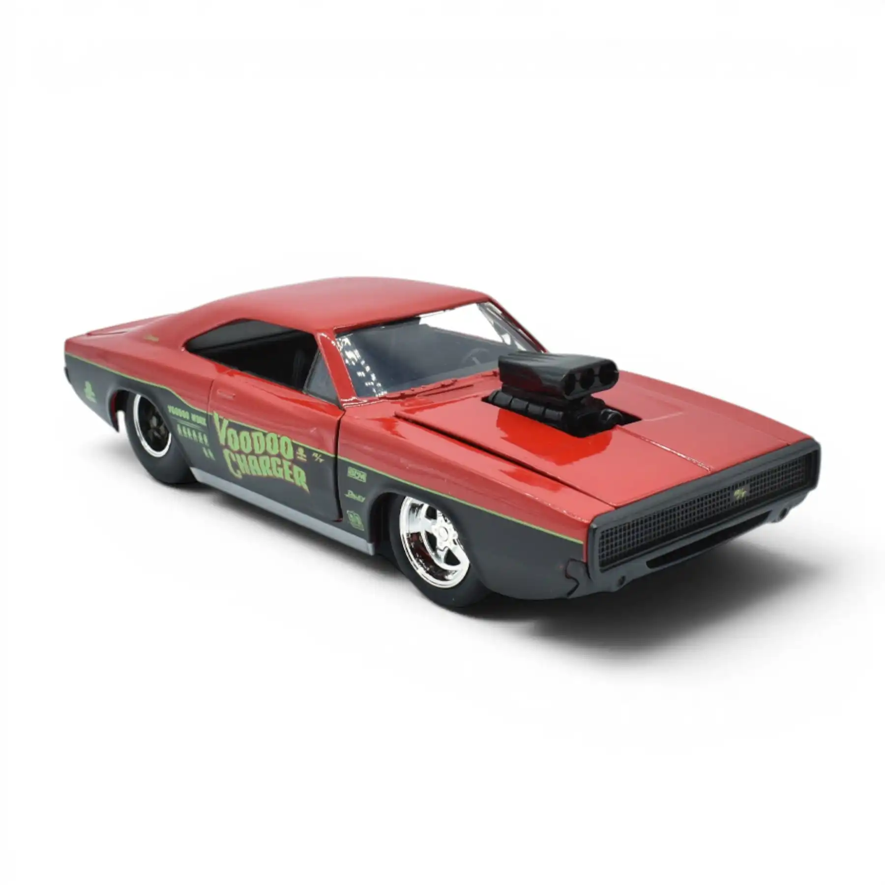 32703Charger02 Dodge Charger RT 1970 VooDoo Big Time Muscle Jada Escala 1/24