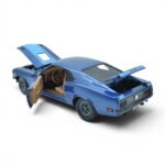 Ford Mustang Mach 1 428 1970 Custom M2 Machines Escala 1/24 Azul Metal - Imagen 6