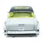 Chevrolet 210 Hardtop 1957 Weiand M2 Machines Escala 1/24 Blanco Metal - Imagen 6