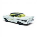 Chevrolet 210 Hardtop 1957 Weiand M2 Machines Escala 1/24 Blanco Metal - Imagen 7