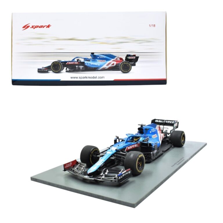 Fernando Alonso Alpine GP Bahrein 2021 Formula 1 Spark 1/18