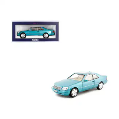 Mercedes Benz CL600 1997 Coupe Azul Norev Escala 1/18