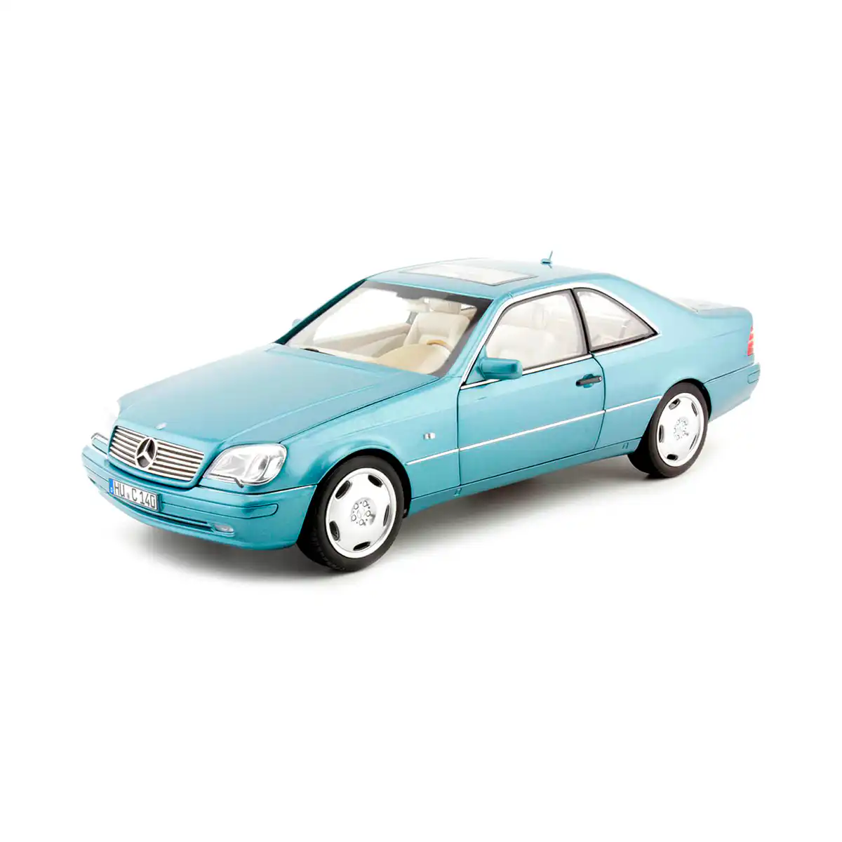 183448Mercedes1 Mercedes Benz CL600 1997 Coupe Azul Norev Escala 1/18