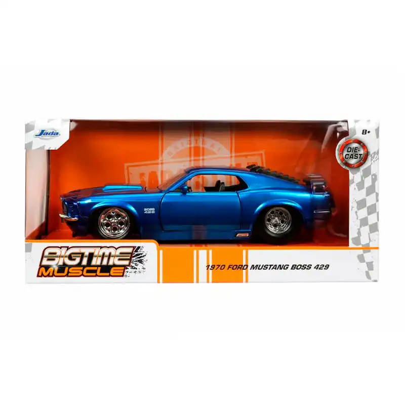 33043jada Ford Mustang Boss 429 1970 Azul Metalico Jada 1:24 - Imagen 1