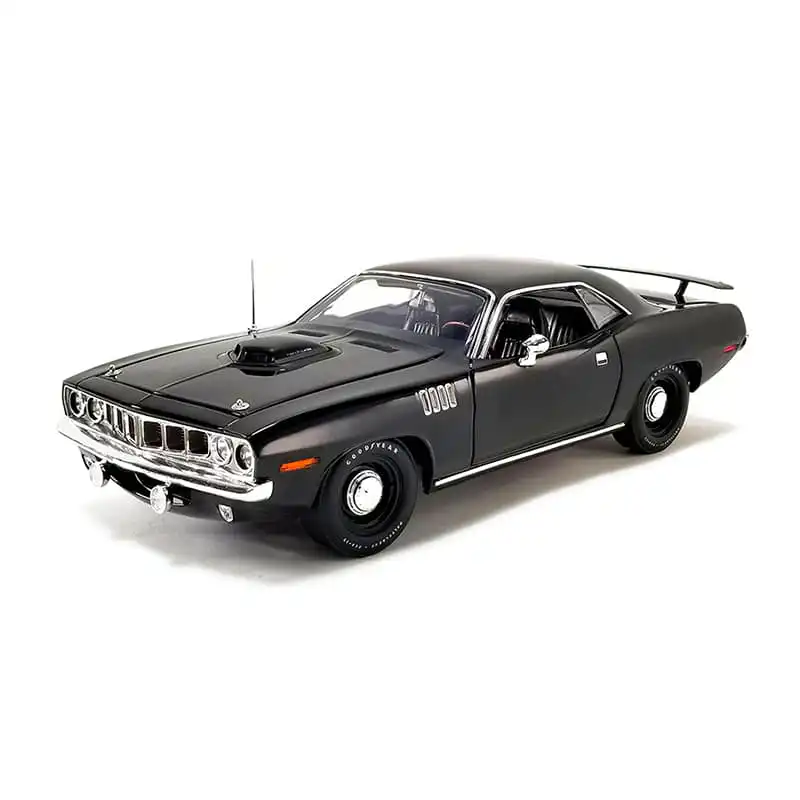 A1806124Cuda1 Plymouth HEMI Cuda 1971 Acme Escala 1/18 Negro Metal