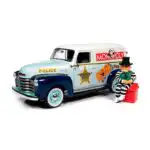 Chevrolet Van 1948 Monopoly Policía Auto World Escala 1/18 Blanco Metal