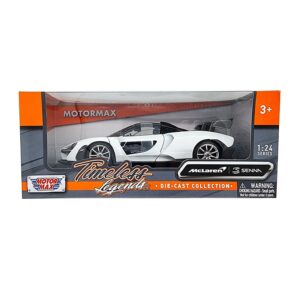 McLaren Senna Blanco Timeless Legends Motor Max Escala 1/24