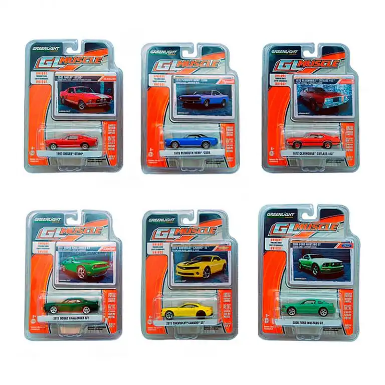 GL Muscle Cars Serie 11 Greenlight 6 Piezas Escala 1/64
