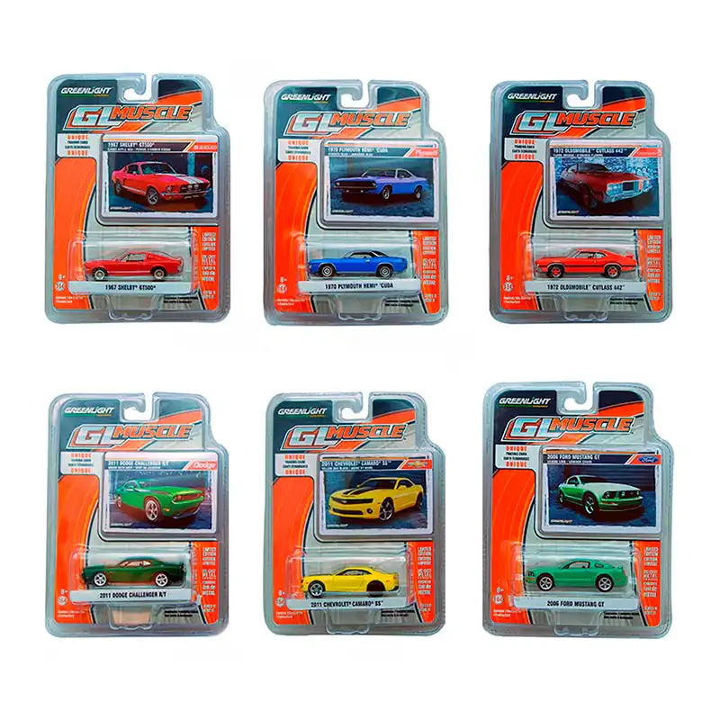 glmuscle11gl GL Muscle Cars Serie 11 Greenlight 6 Piezas Escala 1/64