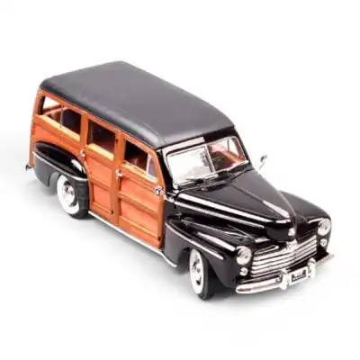 Ford Woody Wagon 1948 Signature Series Road Signature Escala 1/18 Negro Metal