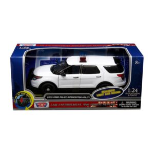 Ford Police Interceptor Utility 2015 Patrulla Luz y Sonido Motor Max 1/24