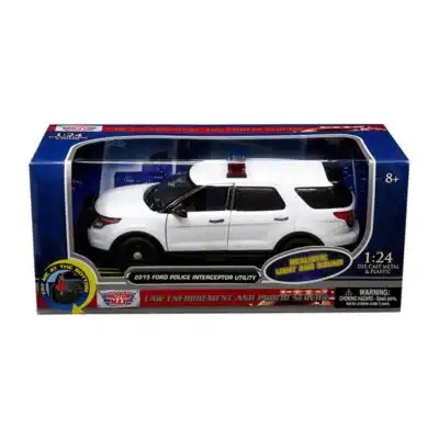 Ford Police Interceptor Utility 2015 Patrulla Luz y Sonido Motor Max 1/24