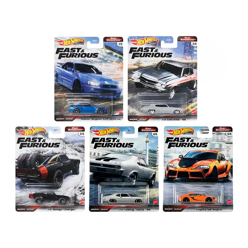 GBW75-956M Rapido y Furioso Superstars Serie Hot Wheels Premium 1/64