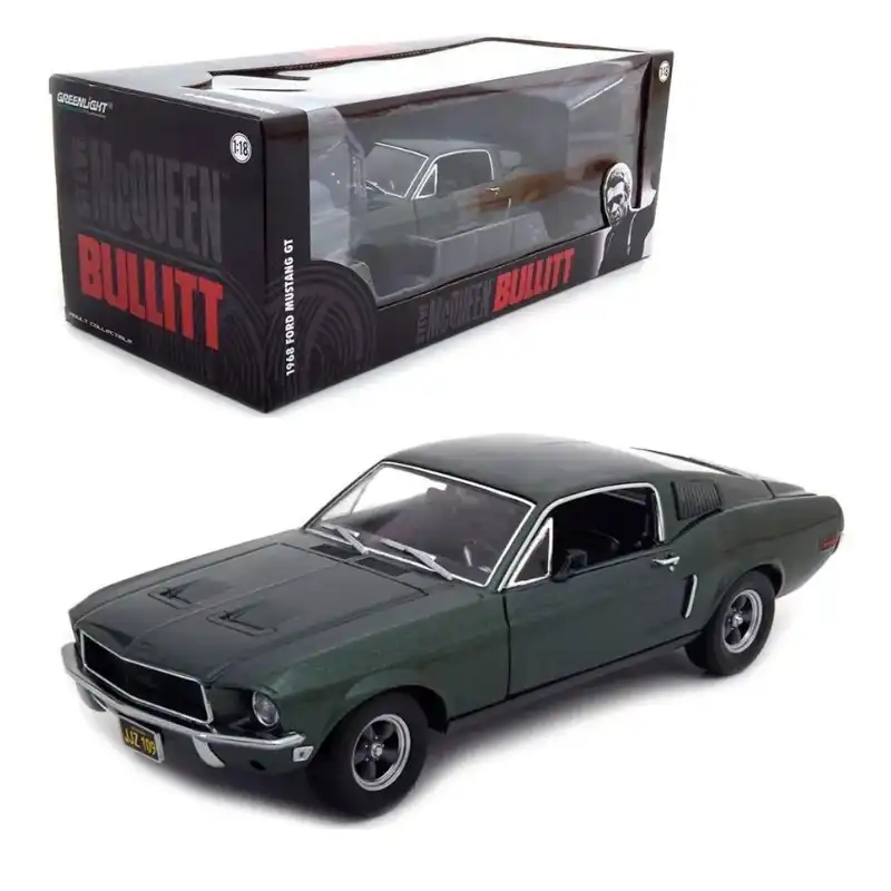 12822gl Ford Mustang 1968 Steve McQueen Bullitt Greenlight 1/18 - Imagen 1