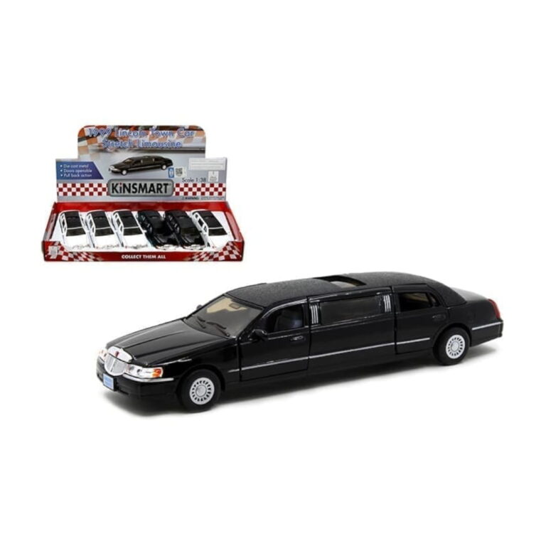 Lincoln Limusina 1999 Town Car Caja 6 Piezas Kinsmart 1/38