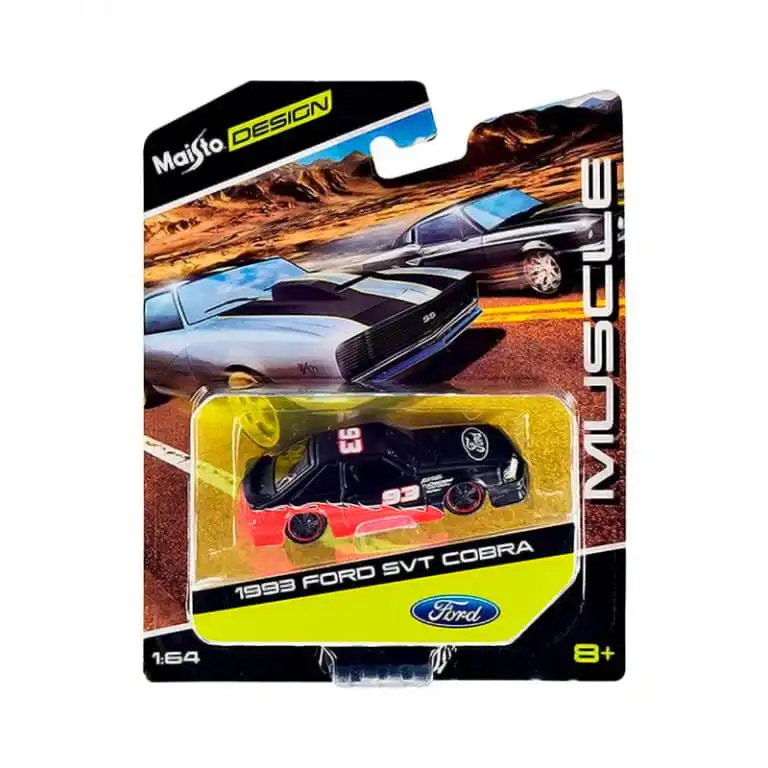 Ford SVT Cobra Racing 1993 Negro Maisto Design Escala 1/64