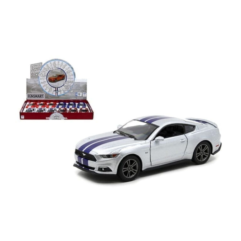 Ford Mustang GT 2015 Caja 12 Piezas Kinsmart Escala 1/38