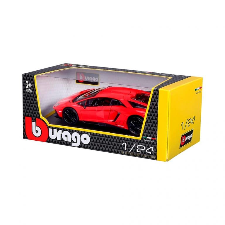 Lamborghini Aventador SV Coupe Rojo Burago Escala 1/24