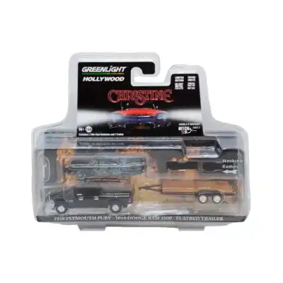 Christine 1958 Plymouth Fury con RAM 2500 Escala 1/64 Greenlight