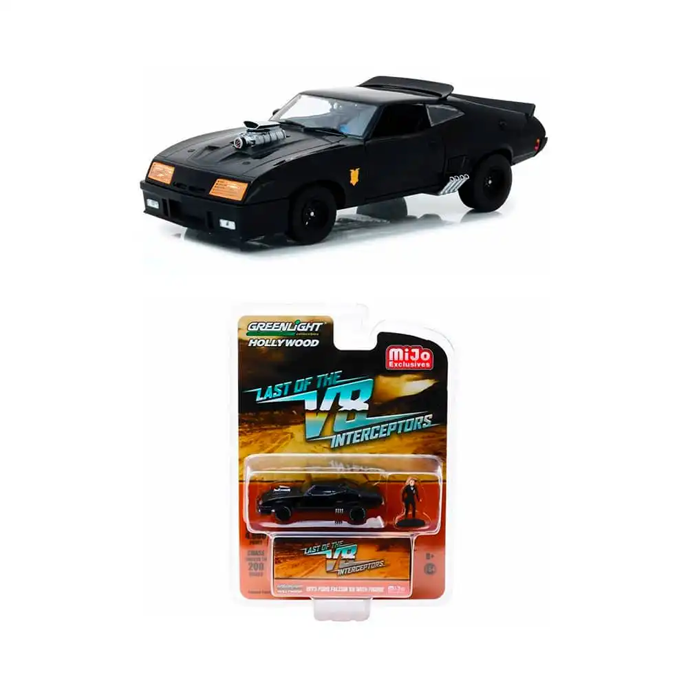 51208GL Ford Falcon XB Mad Max Last V8 con Figura Escala 1/64 Greenlight - Imagen 1