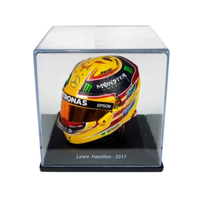 Lewis Hamilton Mini Helmet 2017 Fórmula 1 Escala 1/5 Spark