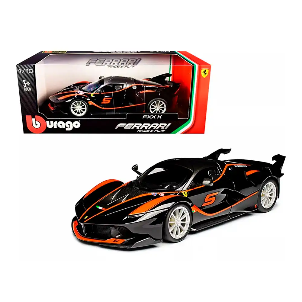 18-16010BK Ferrari FXX K Fu Songyang 5 Burago Escala 1/18