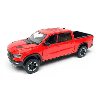 Dodge RAM 1500 Pickup 2019 Cab Rebel Motor Max Escala 1/24 Rojo Sin Caja