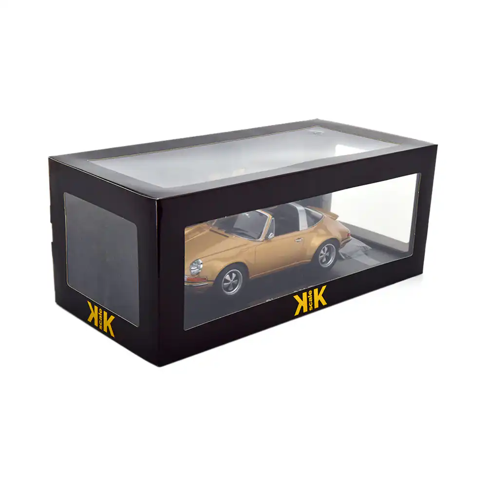 911SingerKK Porsche 911 Targa Singer Design Dorado Escala 1/18 KK Scale - Imagen 1