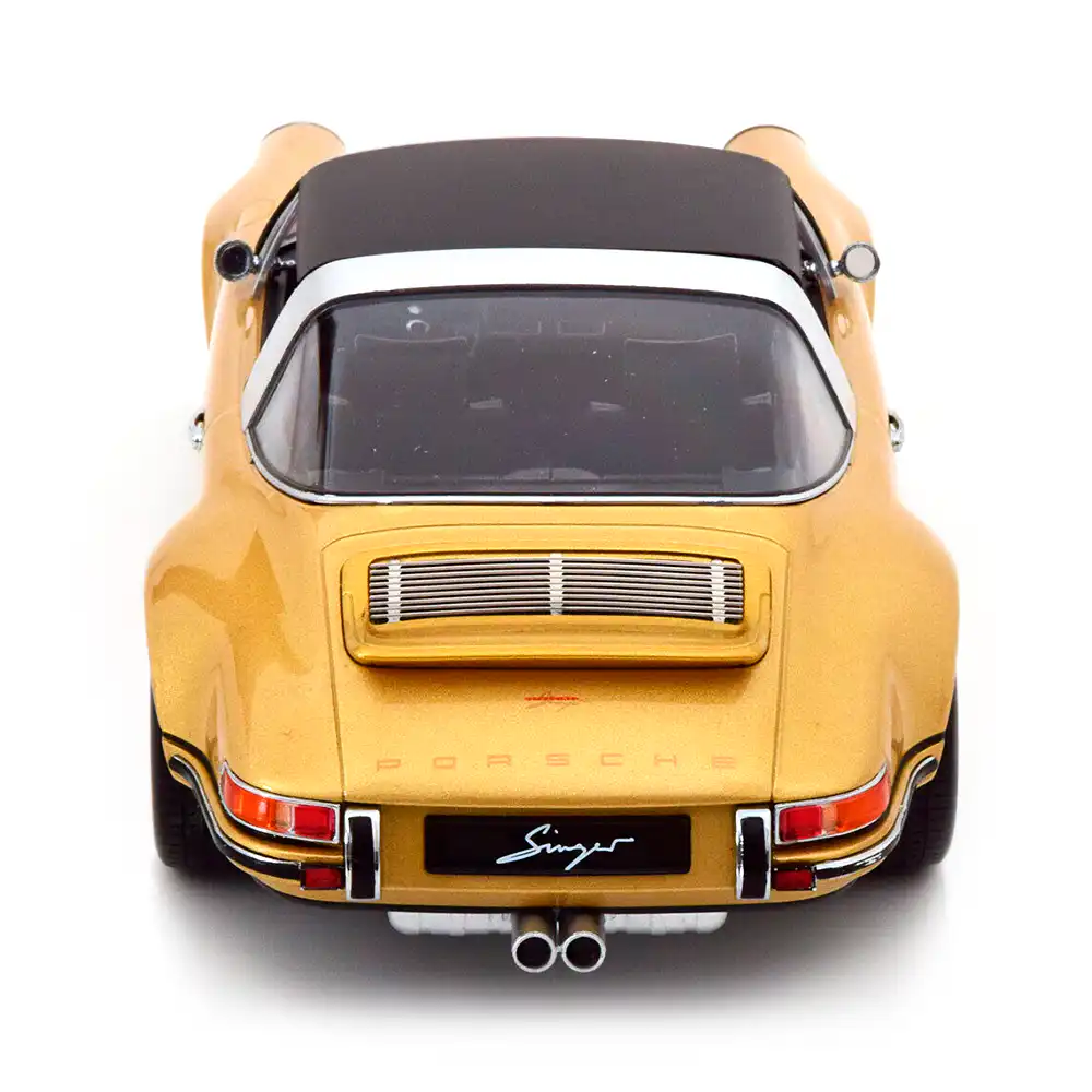 Porsche 911 Singer Targa 2014 – Norev KK Scale Models 1/18 – Or Métal – Prévente
