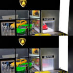 Lamborghini Agencia Diorama con luz autos a escala 1/64 G Fans - Imagen 8