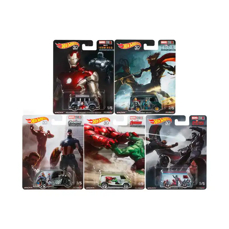 Avengers Serie 50 Aniversario Marvel Hot Wheels 1/64