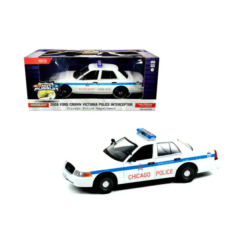 Ford Crown Victoria Police Interceptor 2008 Greenlight Escala 1/24