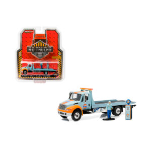 International Durastar Flatbed Grúa Gulf Greenlight Escala 1/64