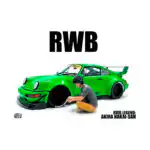 Akira Nakai RWB Legend American Diorama Escala 1/18 Figura D - Imagen 7