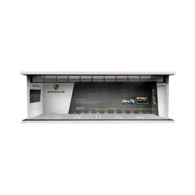 Diorama con Luz Autos a Escala 1/64 Estacionamiento Porsche
