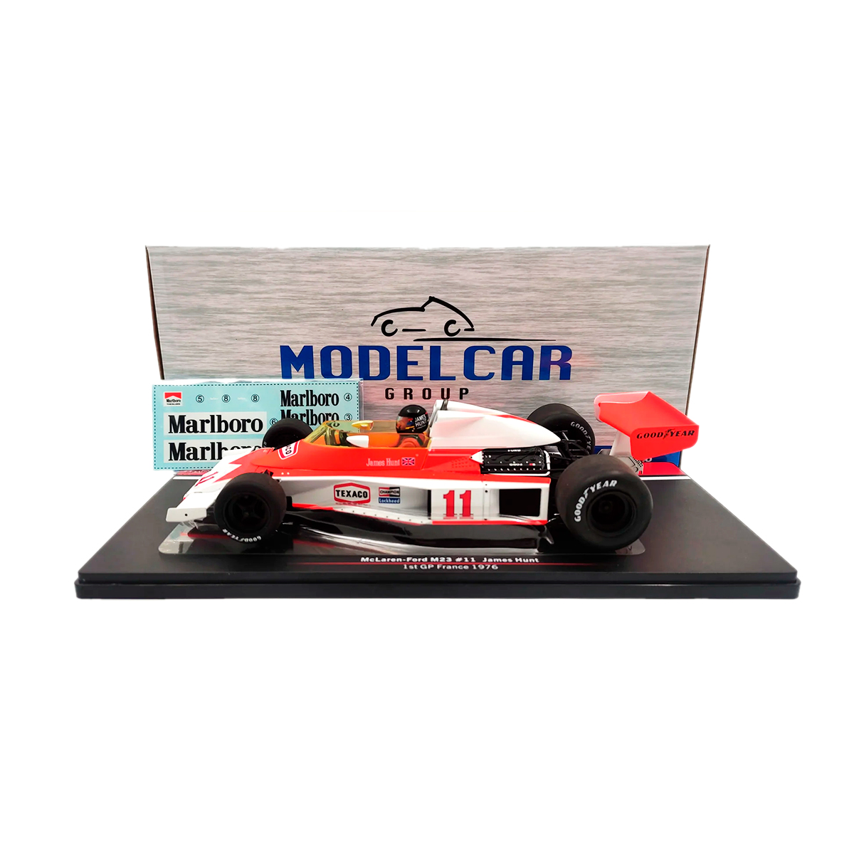 MCG18612FJames7 James Hunt McLaren M23 #11 Ganador GP Francia 1976 MCG 1/18 - Imagen 1